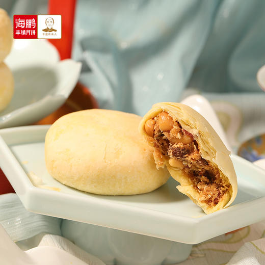 海鹏丰镇牛奶酥月饼月饼散装60g*5枚 商品图2