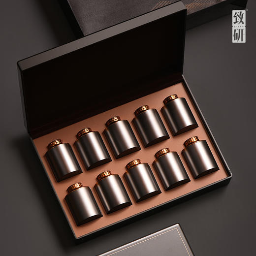 高端亚克力10泡小罐茶包装盒通用红茶普洱茶精致茶叶礼盒装空盒子 商品图3