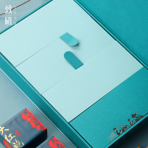 春节伴手礼小号茶叶盒通用岩茶肉桂大红袍一二两品鉴装茶叶礼盒装空盒 商品图3