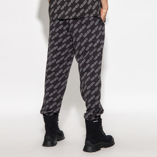 KENZO 高田贤三 男士棉质字母徽标印花休闲运动裤 混色 FC65 PA792 4MF 99J 商品图2