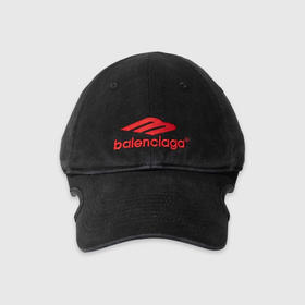 BALENCIAGA 巴黎世家 男士棉质 3B 运动徽标刺绣棒球帽 黑色 697749 410B2 1074