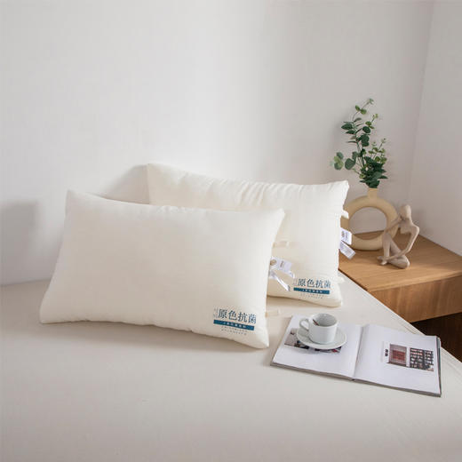 新品 原色抗菌云朵枕一对两只 久用不变形 防螨抑菌 商品图0