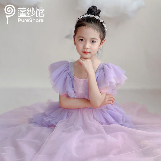 PureShare春夏新女童连衣裙气质公主裙演出时装周走秀款——织霞公主裙 商品图1