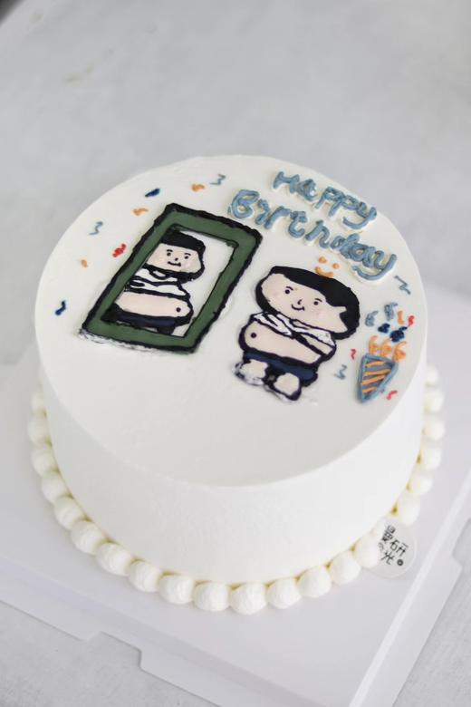 【生日蛋糕】手绘胖肚腩款 商品图0