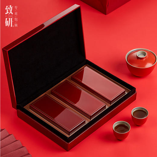 高端亚克力茶叶盒小精致通用一二两装红茶岩茶伴手礼茶叶包装礼盒 商品图3