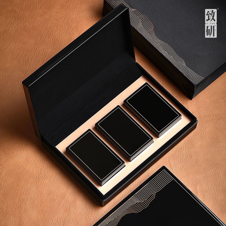 端午高端复古小号亚克力宽泡袋三泡岩茶空礼盒商务私人定制单枞茶叶盒