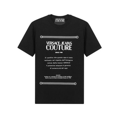 VERSACE JEANS COUTURE/VERSACE JEANS COUTURE 范思哲 男士短袖T恤棉质圆领 71GAHT02 CJ00T 商品图5