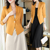 XZ-YIROU-88280+5070醋酸缎面西装外套女夏季薄款时尚气质女神范西装吊带裙两件套 商品缩略图3
