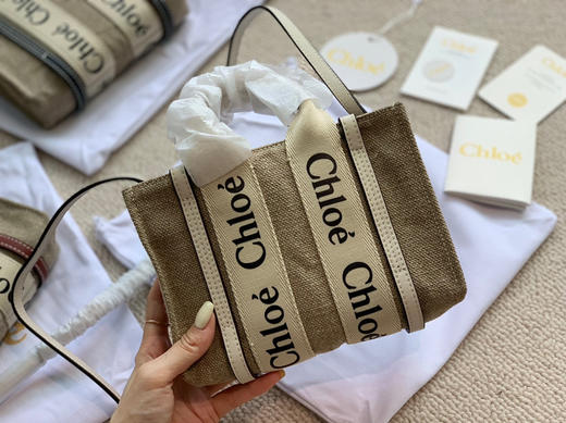 Chloe.woody mini托特 -白色 商品图2