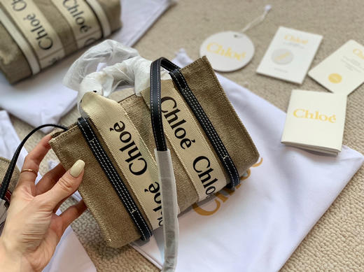 Chloe.woody mini托特-藏青 商品图6