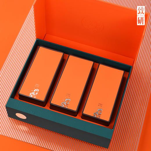 中秋复古高端绿茶三铁罐茶叶礼品盒通用绿茶铁观音水仙茶叶包装盒 商品图1