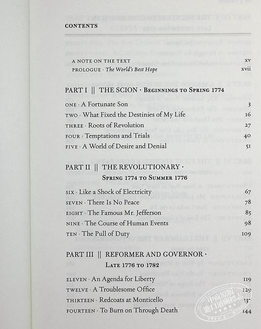 预售 【中商原版】权力的艺术 托马斯 杰斐逊传 豆瓣阅读 英文原版 Thomas Jefferson The Art of Power Jon Meacham 商品图5