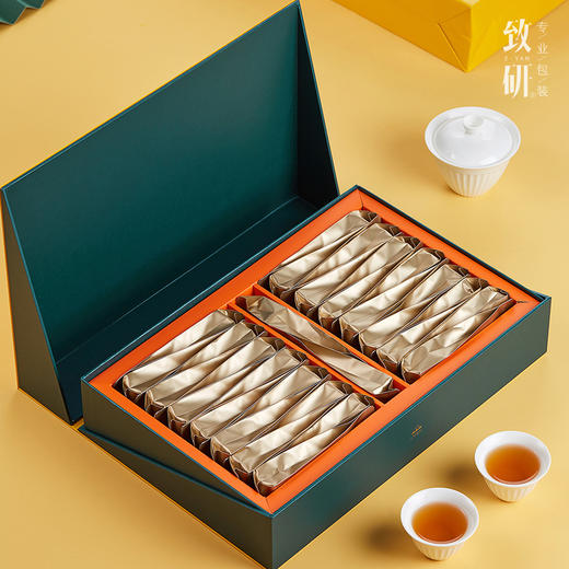 高档茶叶包装盒定制通用岩茶红茶长泡袋半斤装30摆泡茶叶盒空礼盒 商品图2