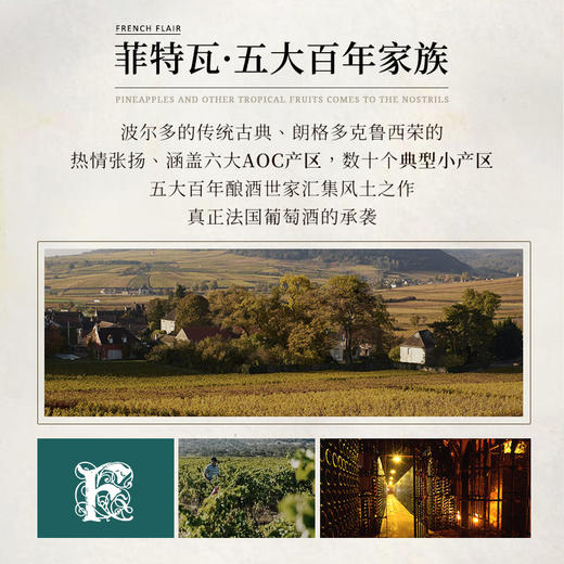 【五大百年家族酿制】菲特瓦霞多丽珍藏干白葡萄酒 AOP等级 13%vol 商品图4