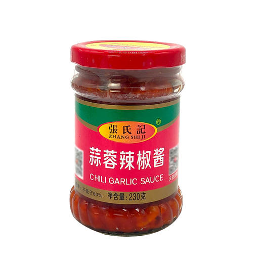230g张氏记蒜蓉辣酱  新鲜美味 蒜香浓郁 商品图0