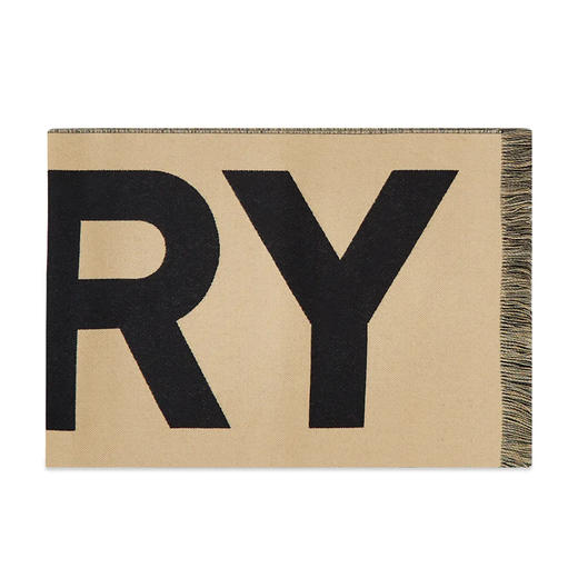 【四】BURBERRY 巴宝莉 男女通用字母徽标羊毛流苏围巾 混色 8057147 A7026 商品图0