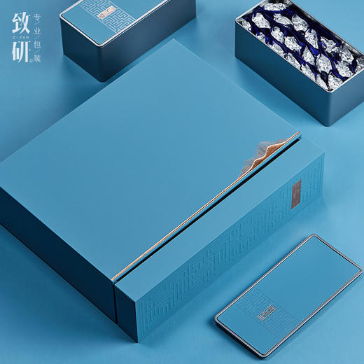 高档小精致茶叶盒铁盒一斤装铁观音红茶礼品盒定制茶叶礼盒装空盒 商品图2