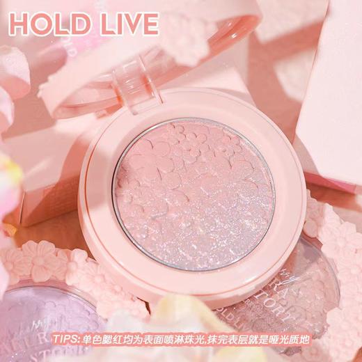 HOLD LIVE粉樱花园腮红渐变腮紫自然裸妆学生党日常哑光细闪胭脂 商品图2