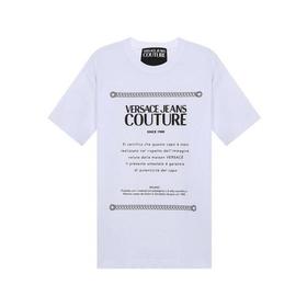 VERSACE JEANS COUTURE/VERSACE JEANS COUTURE 范思哲 男士短袖T恤棉质圆领 71GAHT02 CJ00T