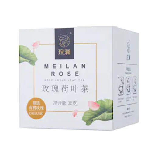 玫澜有机玫瑰荷叶茶30g/盒 商品图0