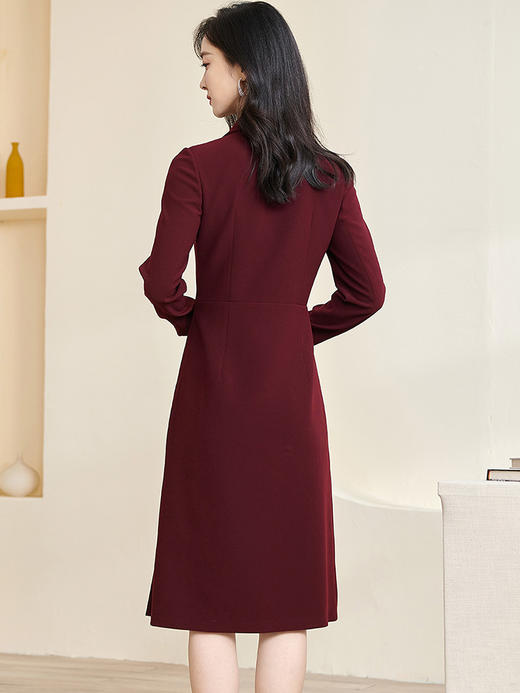 剩S 米思阳2024春季新款优雅气质通勤西装连衣裙修身显瘦长袖裙子2842 商品图2