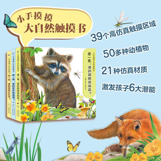 小手摸摸大自然触摸书 3册 0-3岁 张姝凡 著 玩具书 商品图1