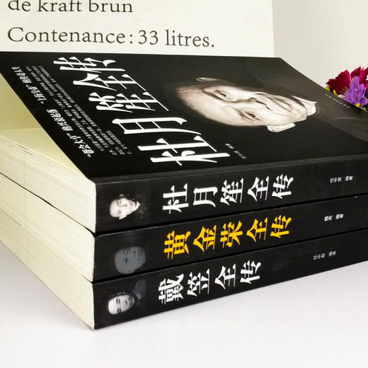 全3册杜月笙全传 戴笠全传 黄金荣全传 军阀战争时期民国历史百科畅销黑道小说 民国上海三大亨 历史人物名人传记畅销榜正版书籍 商品图2