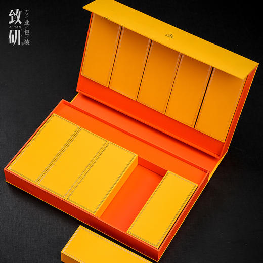 春节高档茶叶包装盒空礼盒岩茶红茶半斤装通用礼品盒大红袍茶叶盒定制 商品图3