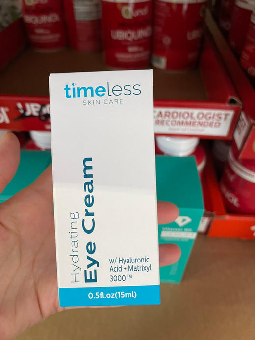 💝添加Matrixyl 3000紧致抗皱成分！！🌸30年美妆品牌Timeless补水保湿玻尿酸眼霜精华15ml 商品图0