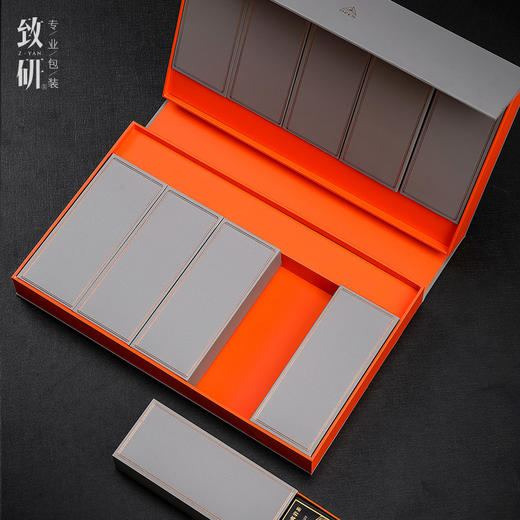 春节高档茶叶包装盒空礼盒岩茶红茶半斤装通用礼品盒大红袍茶叶盒定制 商品图2