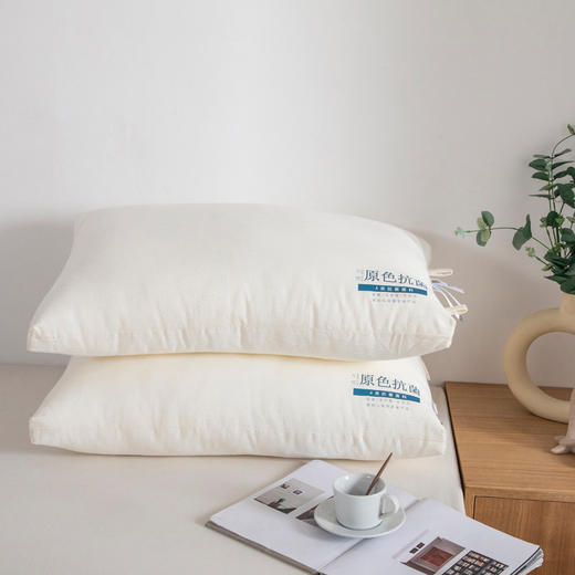 新品 原色抗菌云朵枕一对两只 久用不变形 防螨抑菌 商品图1