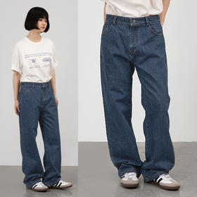 CryingCenter 复古湛蓝直筒利落牛仔裤 显瘦神裤 哭喊中心