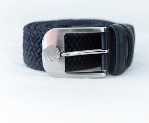 休闲编织弹力内腰带男士腰带藏青色战术巡逻作训安保松紧针扣腰带 商品图2