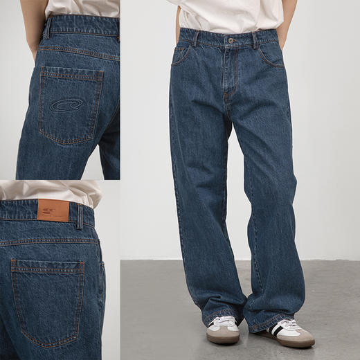 CryingCenter 复古湛蓝直筒利落牛仔裤 显瘦神裤 哭喊中心 商品图4