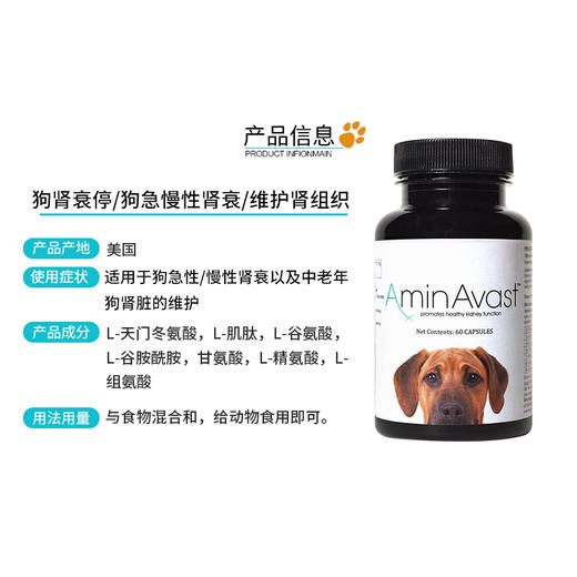 美国AminAvast犬猫肾衰停 商品图2