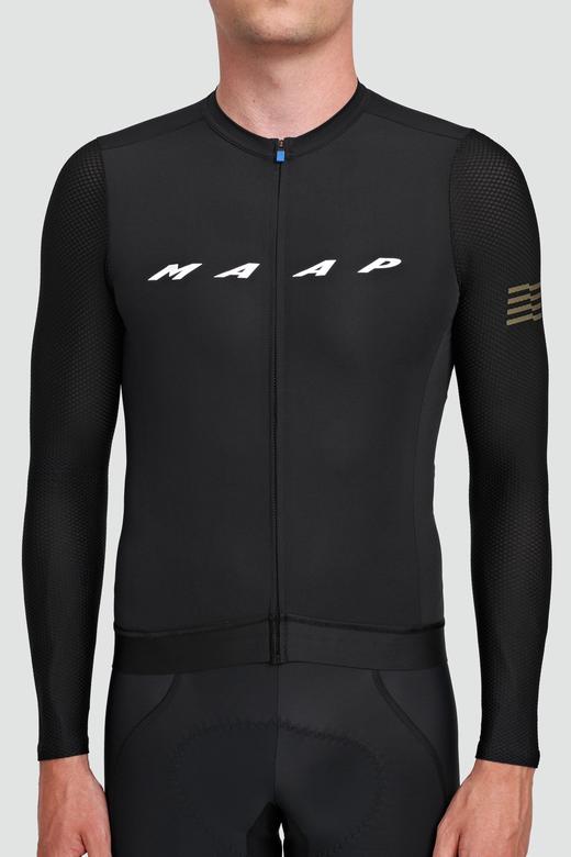 MAAP 男士 Evade Pro Base LS Jersey Black 长袖骑行服 商品图0