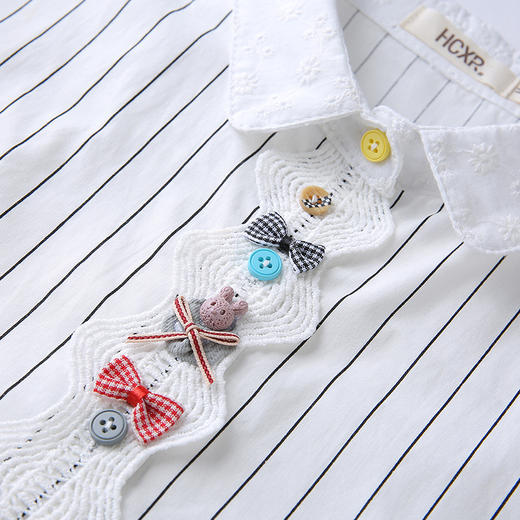 条纹长袖拼接衬衣，法式设计感小众衬衫上衣GYM-B0630 商品图3