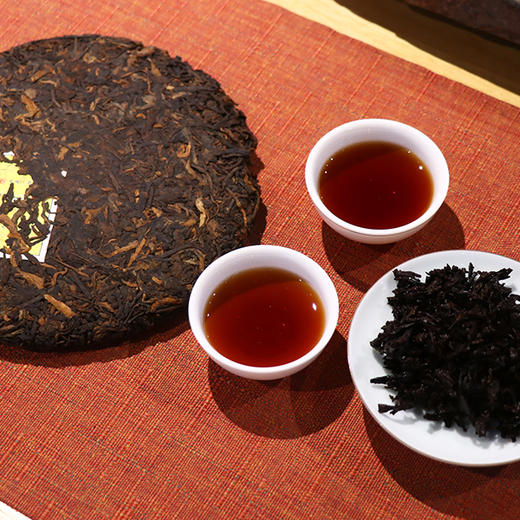 【醇厚饱满 舌底生津】倪氏万昌 勐海古树普洱熟茶 2020年春茶料 357g/饼 商品图4