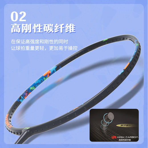 李宁羽毛球拍雷霆JR青少年球拍5U童款超细手柄G6好上手 商品图2
