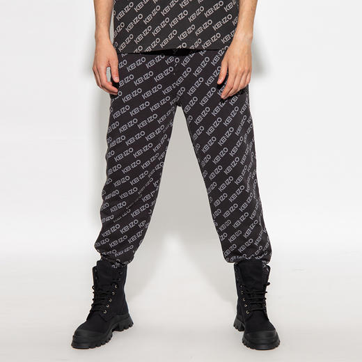 KENZO 高田贤三 男士棉质字母徽标印花休闲运动裤 混色 FC65 PA792 4MF 99J 商品图1