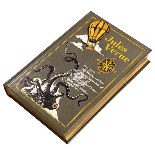 【中商原版】凡尔纳 4部小说 皮面精装 Leather Bound Classics Jules Verne Four Novels 英文原版 Jules Verne 商品图2