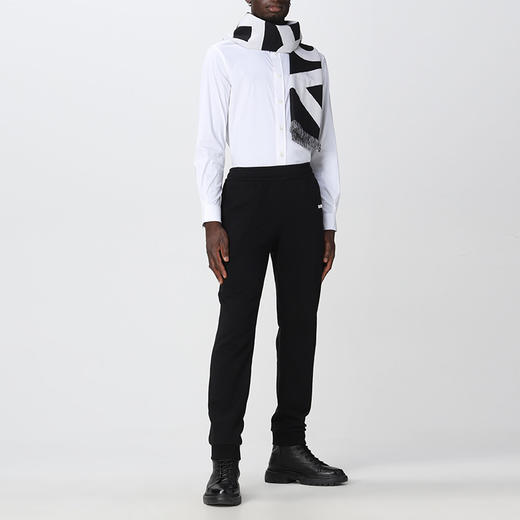 【二】BURBERRY 巴宝莉 男女通用字母徽标羊毛流苏围巾 混色 8054214 A1189 商品图3