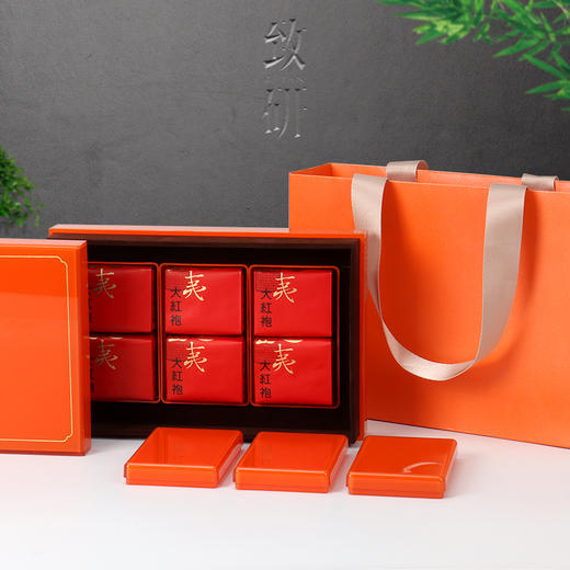 红茶茶叶包装盒高档亚克力通用茶叶盒 岩茶大红袍6泡装空礼盒定制 商品图0