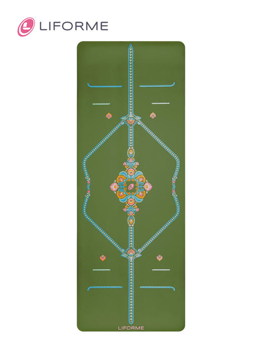 Liforme瑜伽垫女天然橡胶专业健身垫吸汗防滑土豪垫新品正念花园 商品图4