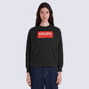 KENZO 高田贤三 女士棉质字母徽标印花圆领长袖卫衣 黑色 FC62 SW002 4MF 99J 商品缩略图1