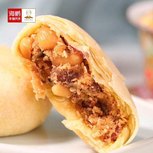 海鹏丰镇牛奶酥月饼月饼散装60g*5枚 商品图3