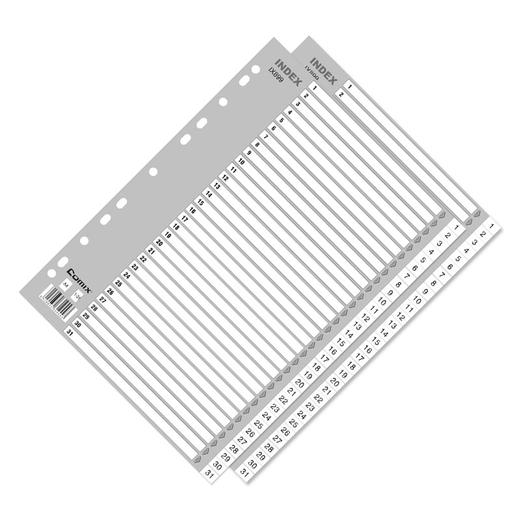 齐心 IX899 易分类 月度索引纸 A4 31页1-31 11孔 PP 商品图1