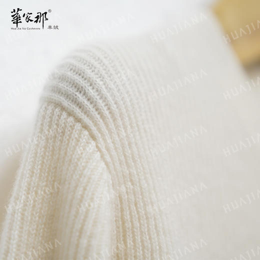 【華家那】100%山羊绒圆领开衫B01-008 商品图2