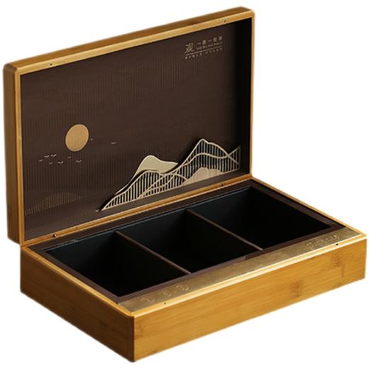 复古高档竹质茶叶空礼盒通用岩茶红茶二三两肉桂精致茶叶包装礼盒 商品图4