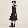 谜底赫本小黑裙2022秋新品西装领收腰中长款风衣外套女223ME1144 商品缩略图1
